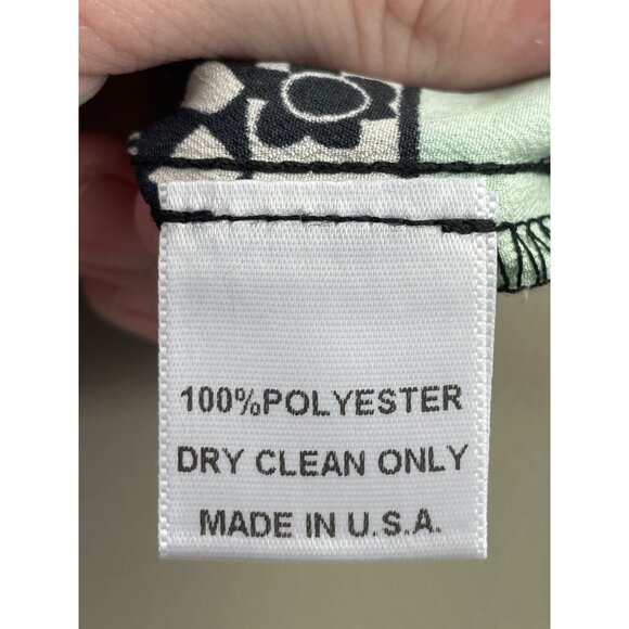 Glam Geometric Tunic Dress Size Large 3/4 Sleeve Floral Multicolor Hippie Artsy - Picture 5 of 7